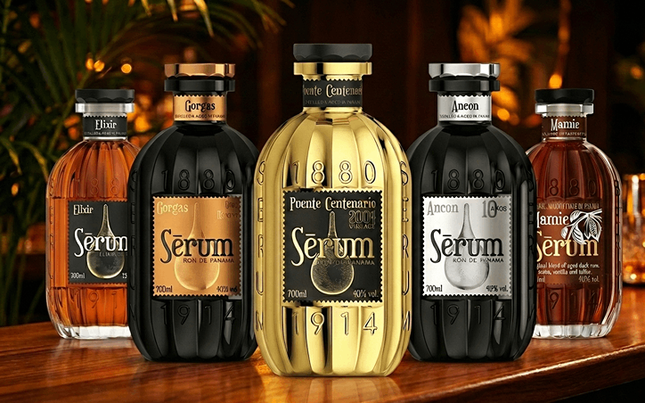 Kvalitní Panamské rumy Sérum Elixír, Sérum Ancon, Sérum Gorgas, Sérum Mamie.